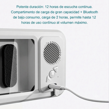 Soporte para teléfono celular de ducha con Altavoz Bluetooth