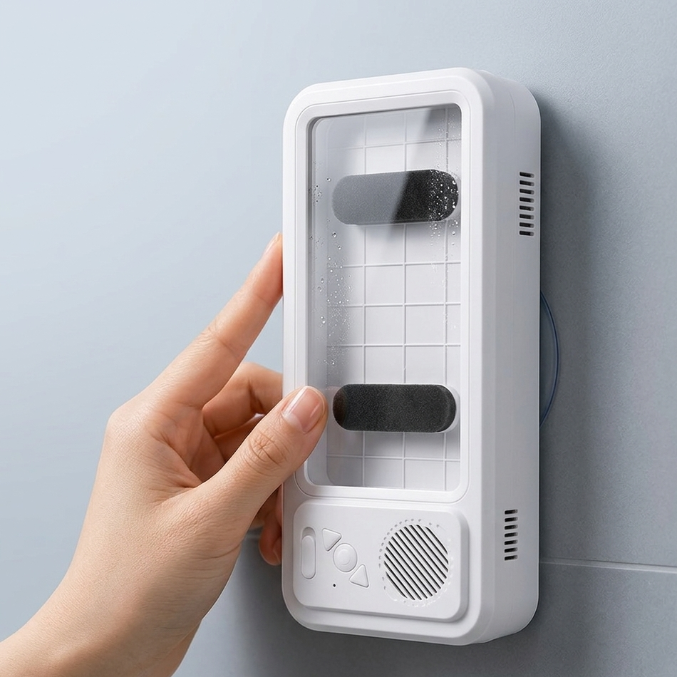 Soporte para teléfono celular de ducha con Altavoz Bluetooth
