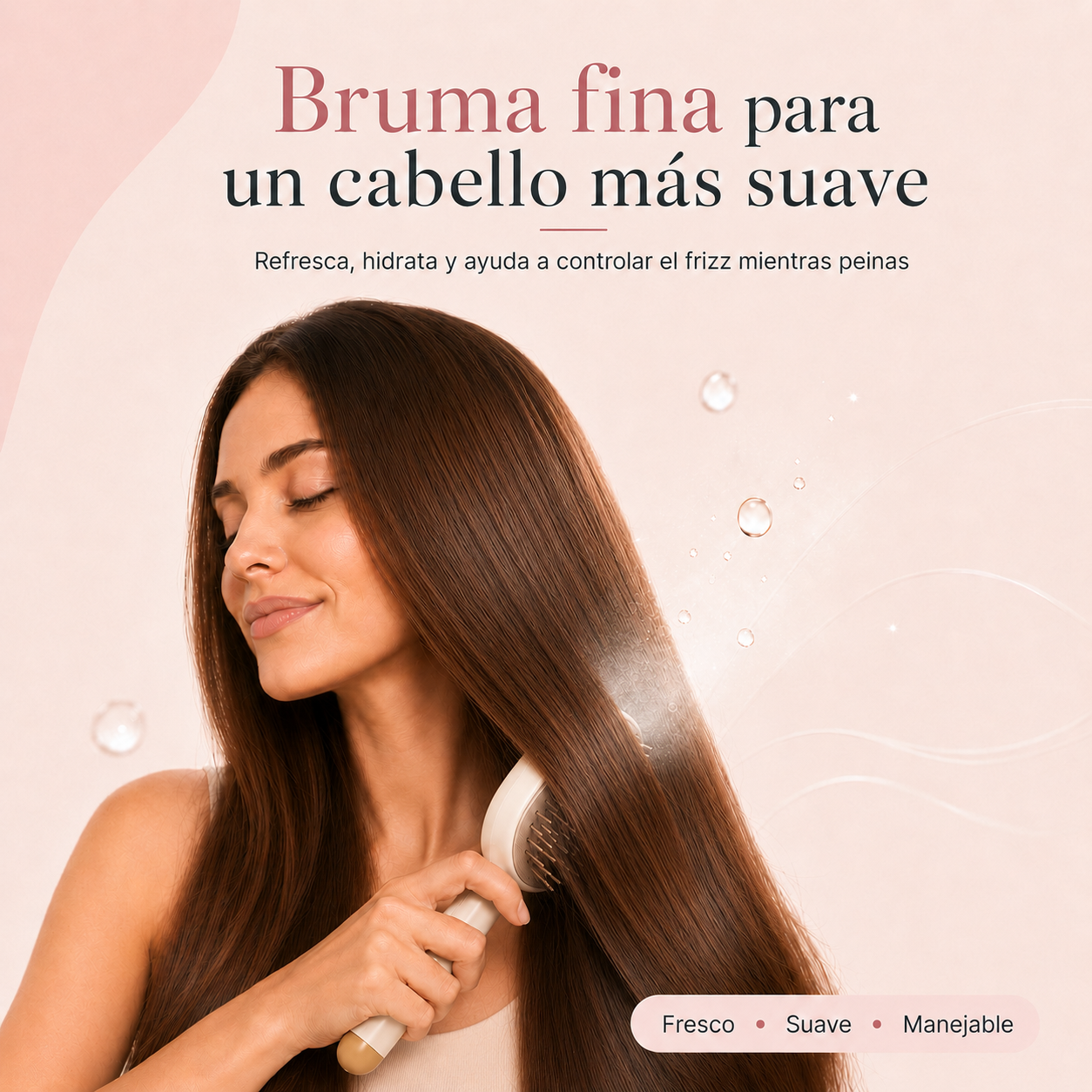 Cepillo Spray Capilar 3 en 1