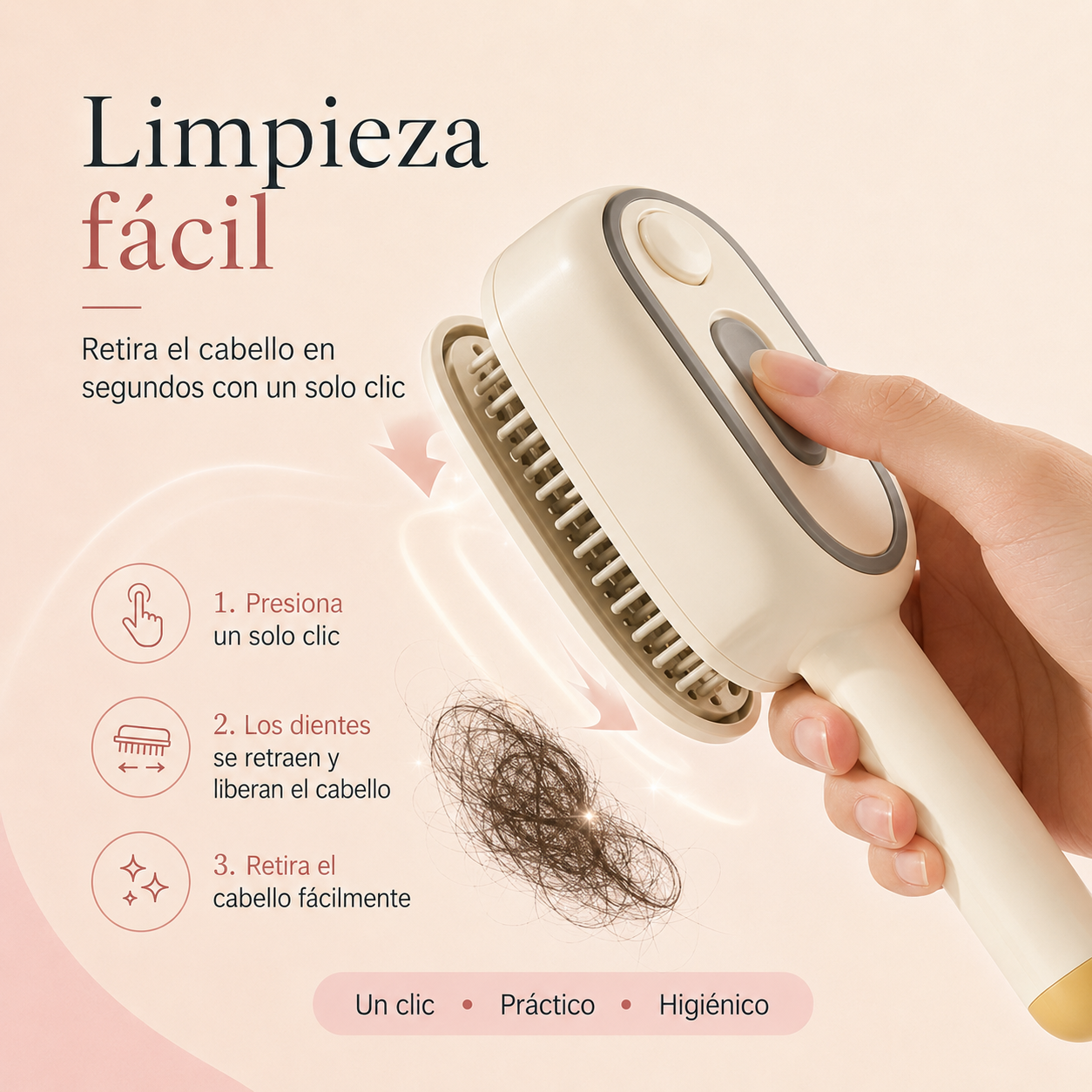 Cepillo Spray Capilar 3 en 1