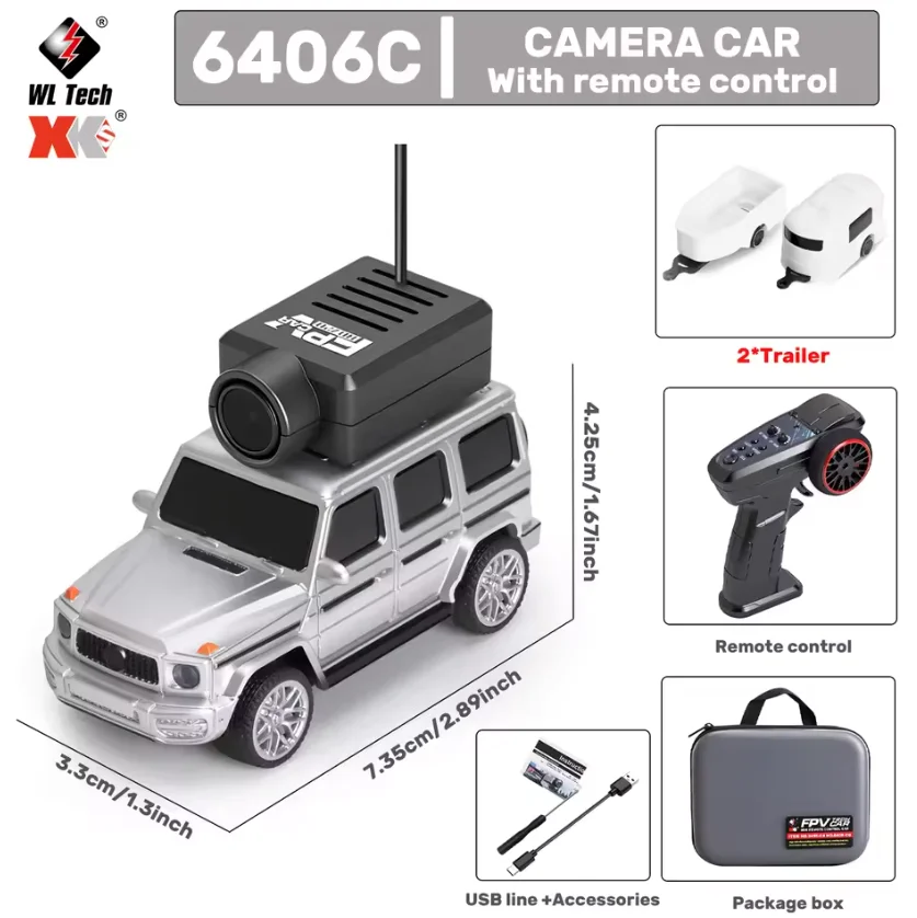 Mini Auto FPV con Cámara HD y Control desde el Móvil | Conduce en Primera Persona